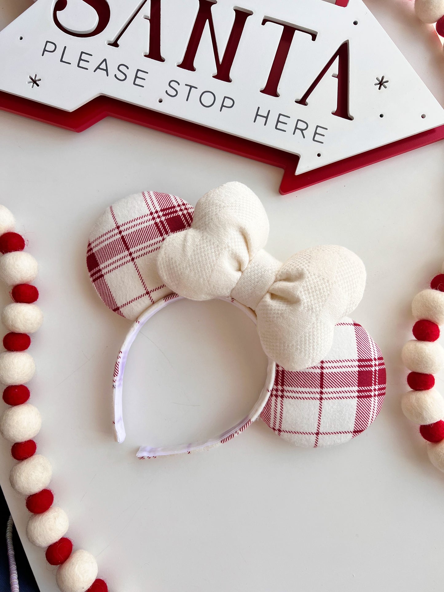Red Plaid Ears