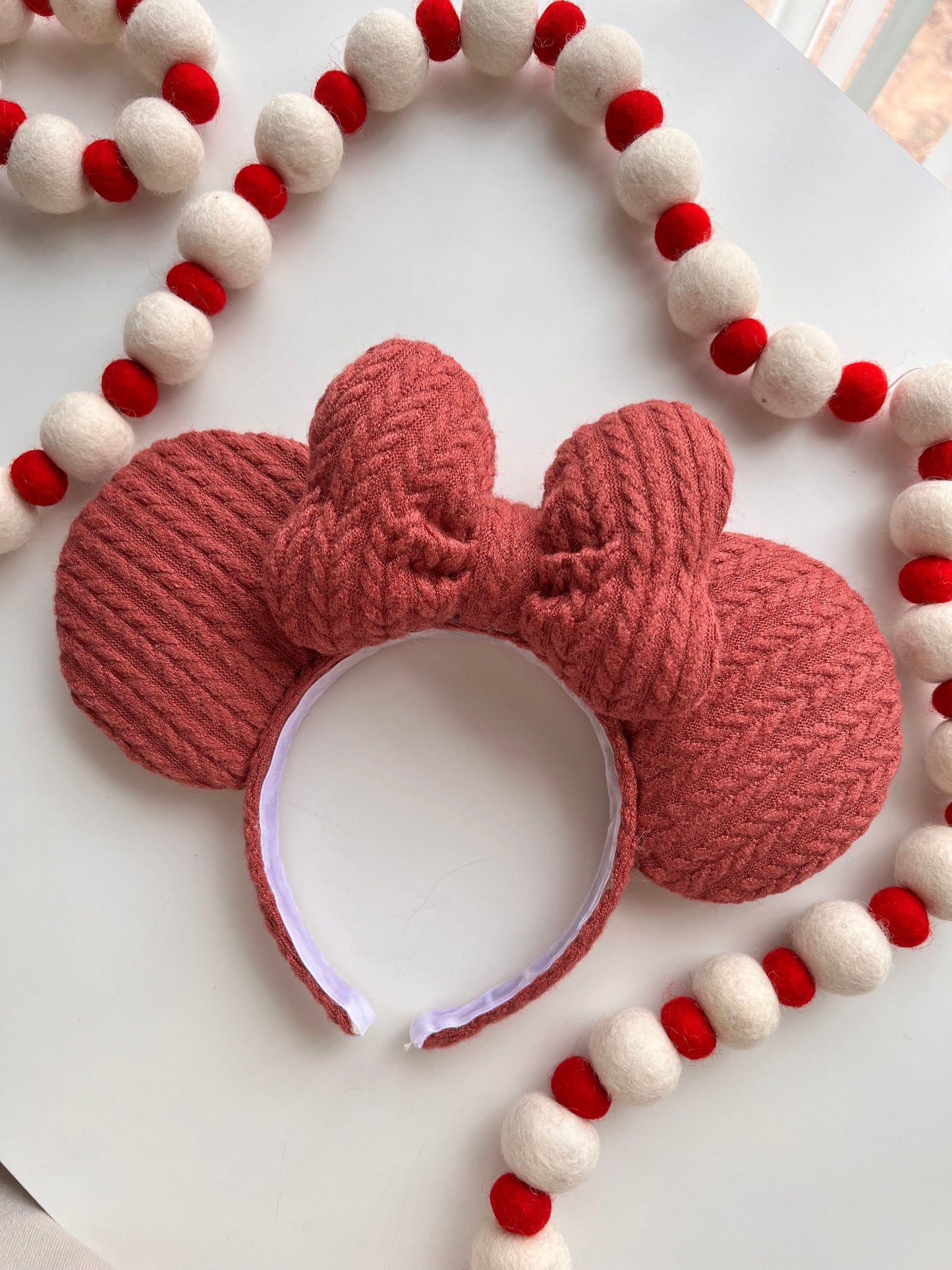 Mauve Knit Ears