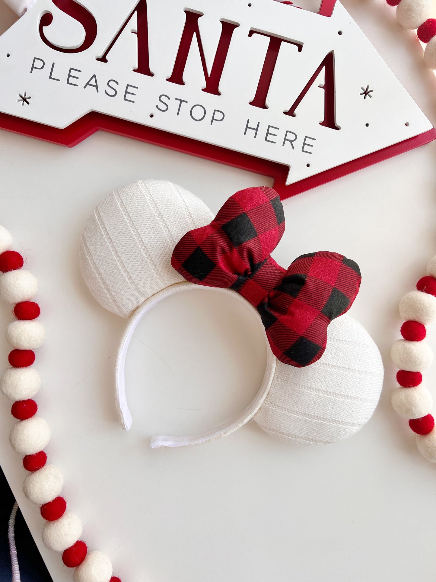 Red Plaid Ears