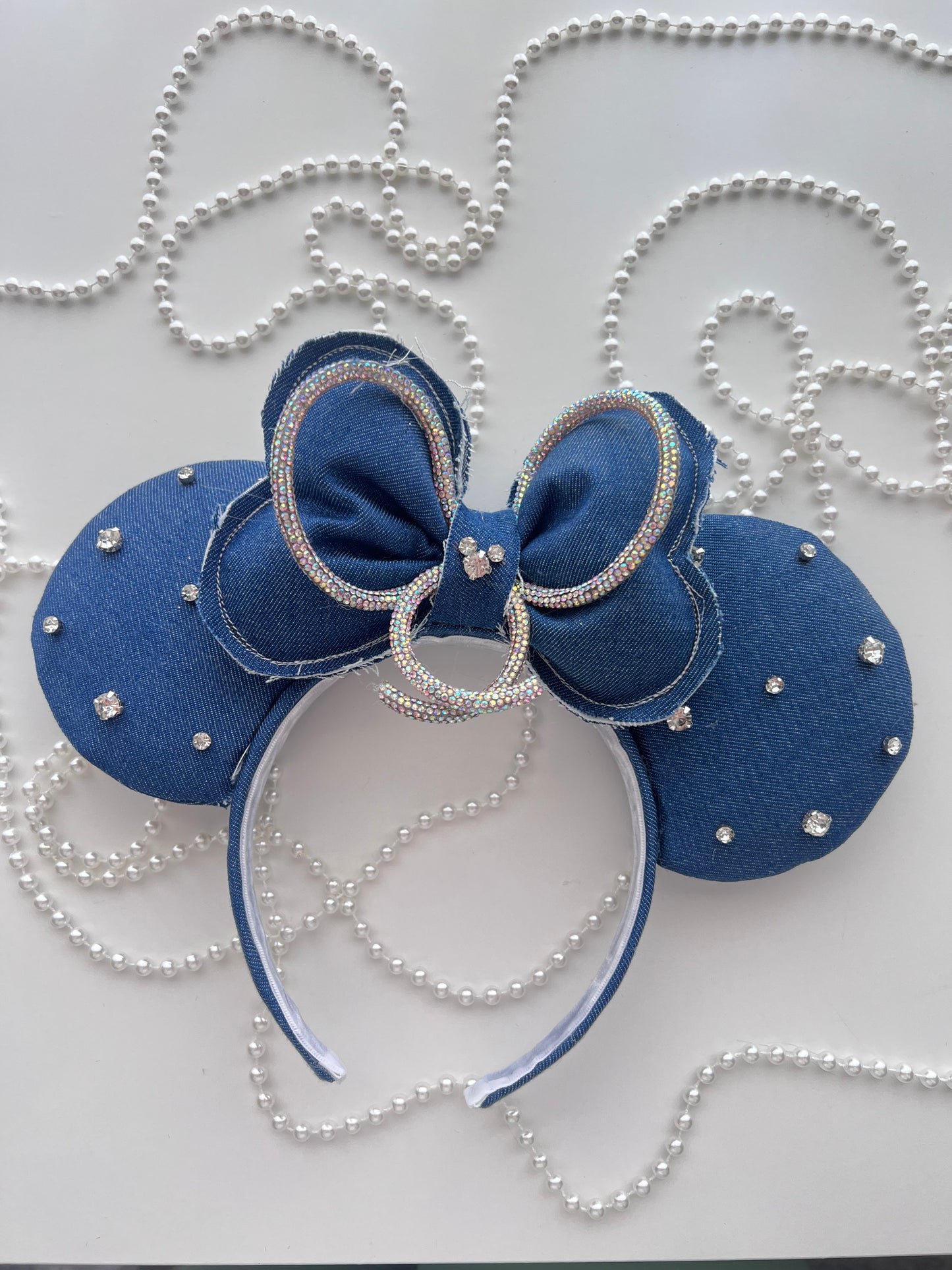 Denim Bedazzled Ears