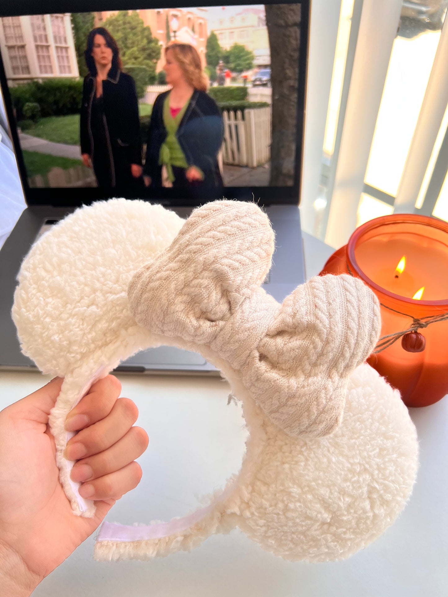 Sweater knit Sherpa Ears