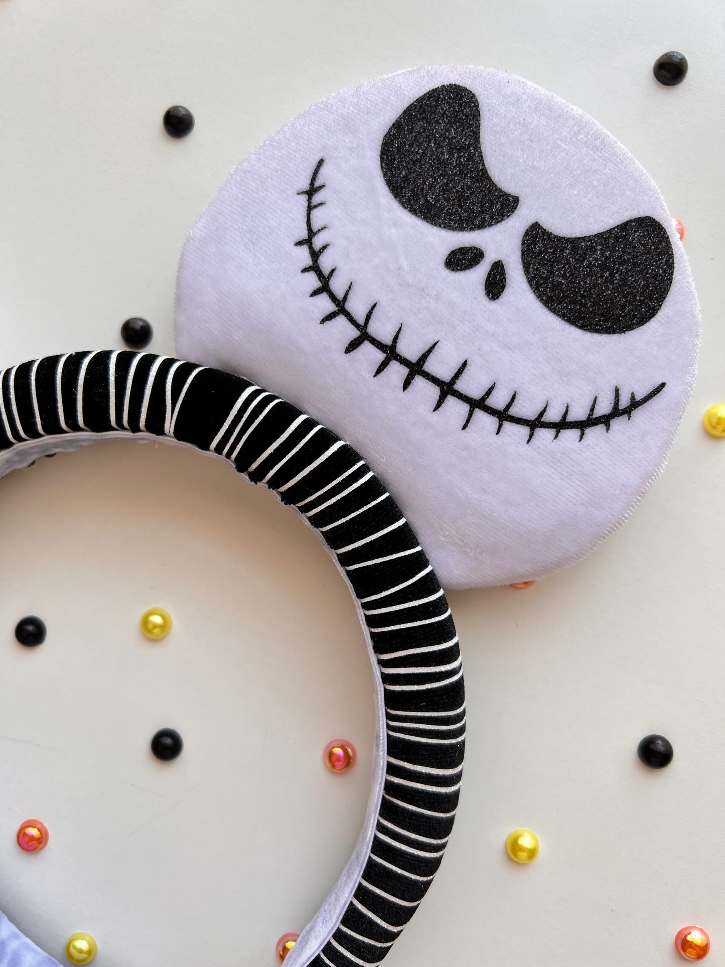 Jack Skellington Padded Headband Ears