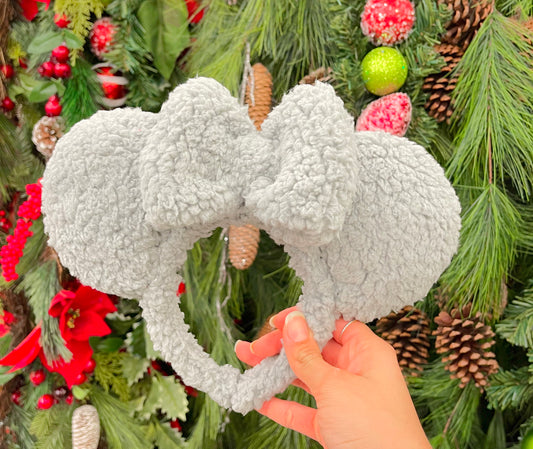 Silver Snow Sherpa Ears