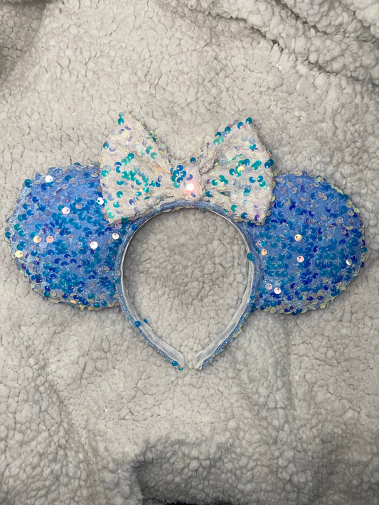 Blue Iridescent Ears