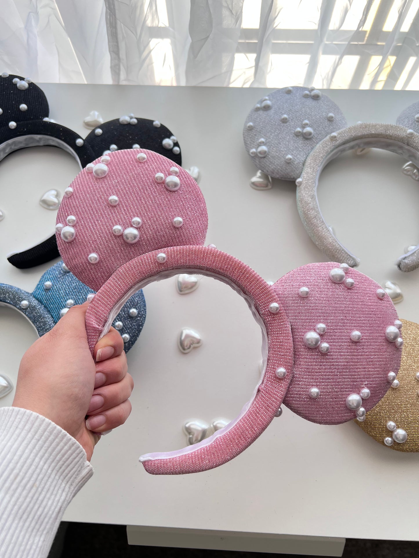 Glitter Pearl Padded Ears