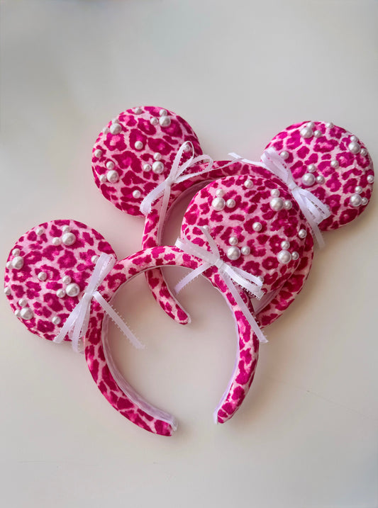 Fuchsia Leopard Diva Ears