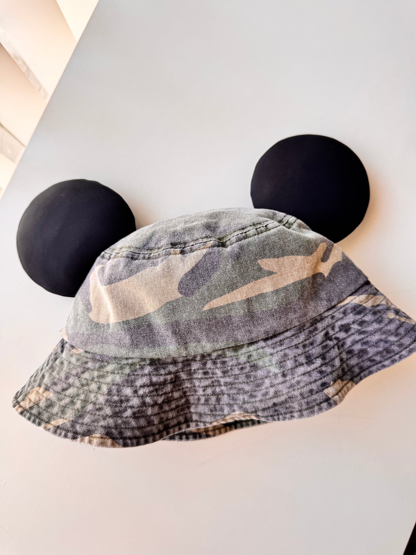 Distressed Camo Bucket Hats