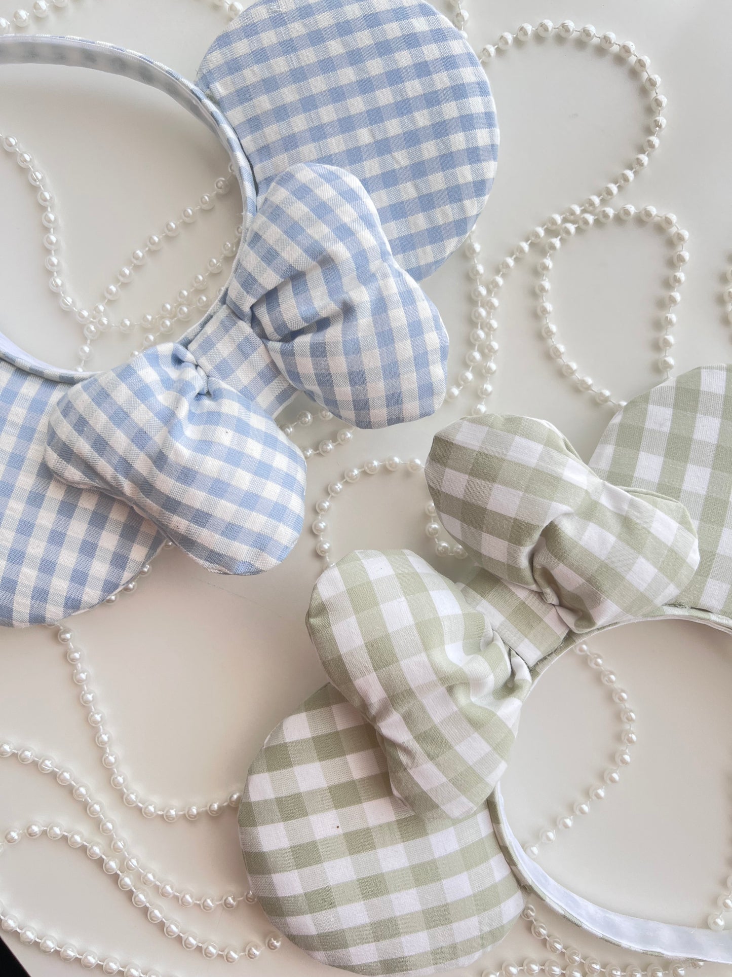 Pastel Gingham Ears