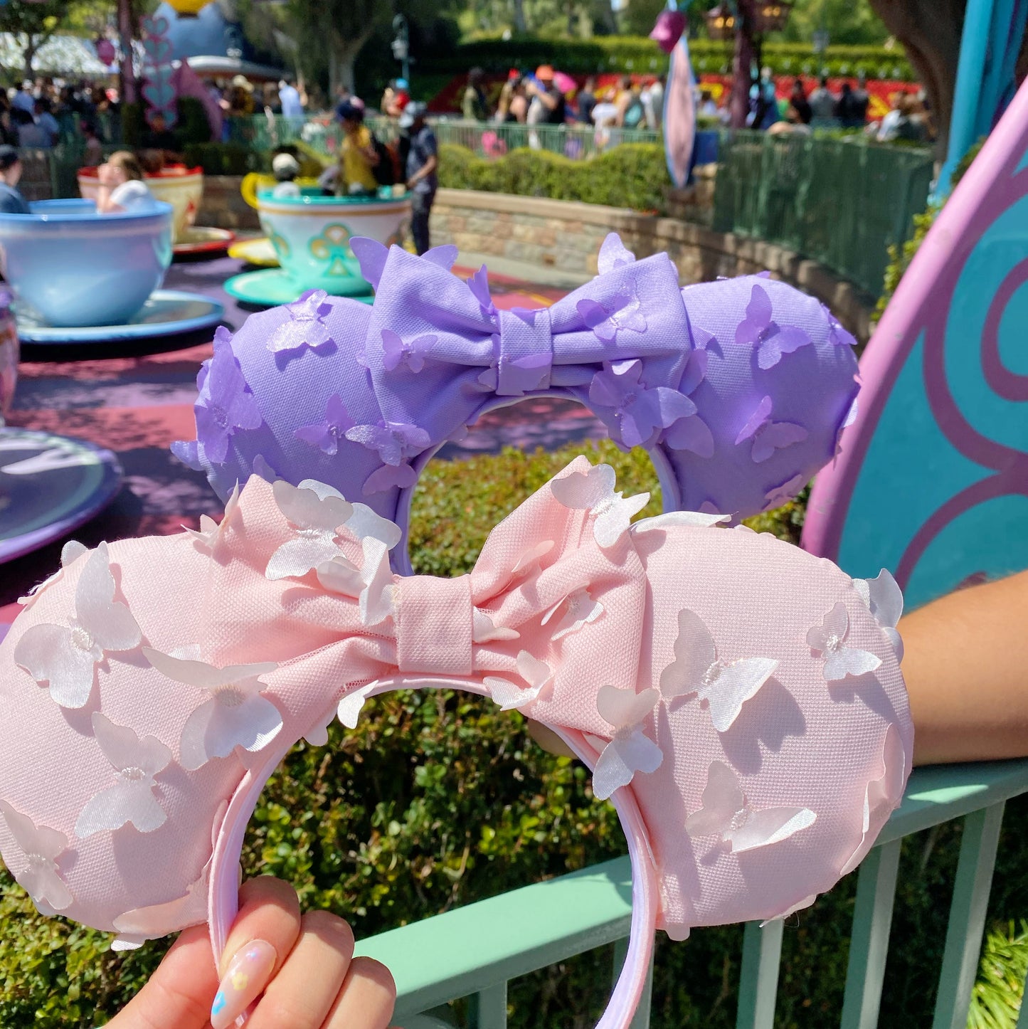 Lavender and Light Pink Butterfly Fantasy Ears