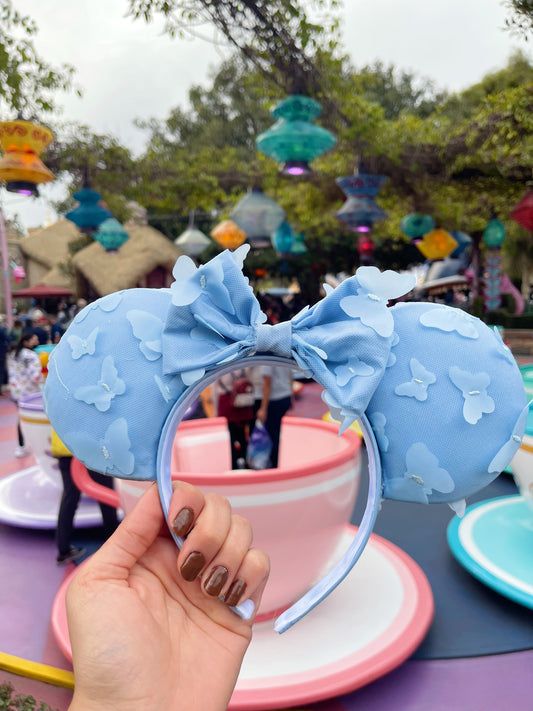 Baby Blue Butterfly Fantasy Ears